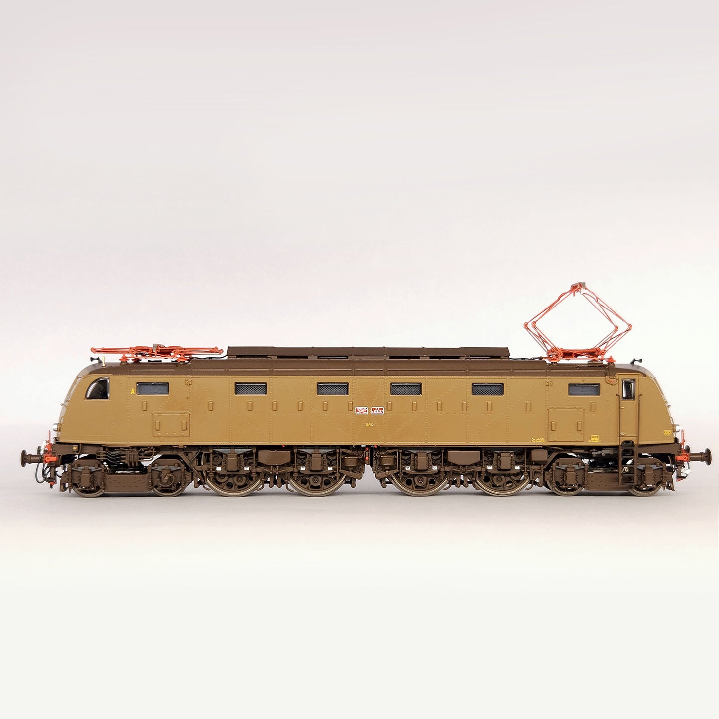 AiMX Models Locomotiva Elettrica FS E 428 237 ANSALDO – H0 1/87 AX2042S DCC Sound+ Castano Isabella Era IV Ferrovia