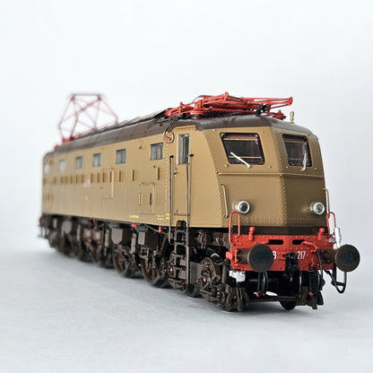 AiMX Models Locomotiva Elettrica FS E 428 217 T.I.B.B. – H0 1/87 AX2043S DCC Sound+ Castano Isabella Era IV