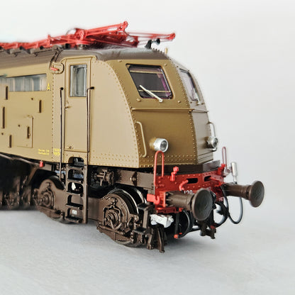 AiMX Models Locomotiva Elettrica FS E 428 217 T.I.B.B. – H0 1/87 AX2043 Castano Isabella Era IV