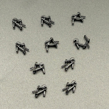 Aimx models R1000 Set di 10 ganci realistici e articolati in metallo